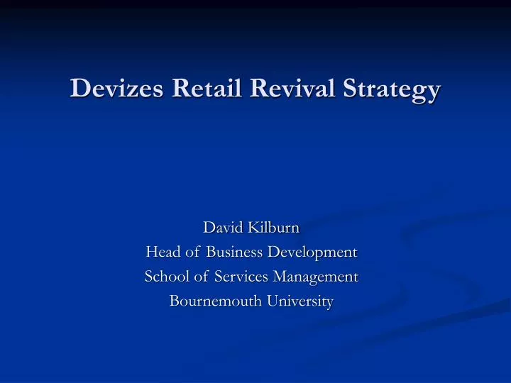 devizes retail revival strategy