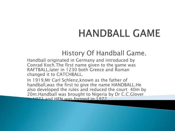 handball game