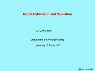 Model Calibration and Validation