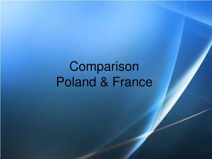 comparison poland france