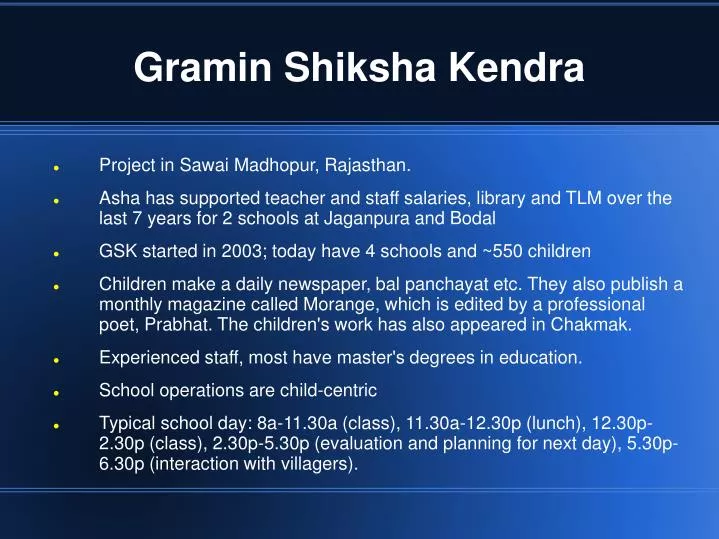 gramin shiksha kendra