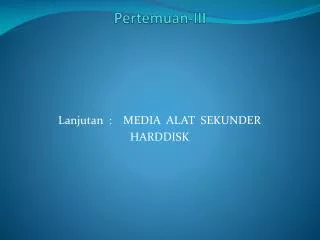 pertemuan iii