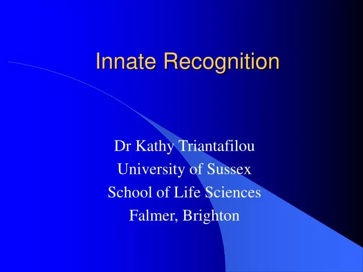 innate recognition