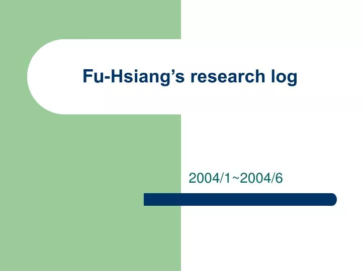 fu hsiang s research log