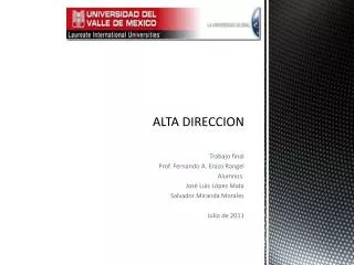 alta direccion