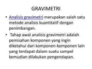 gravimetri
