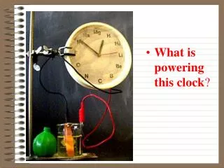 What is powering this clock ?