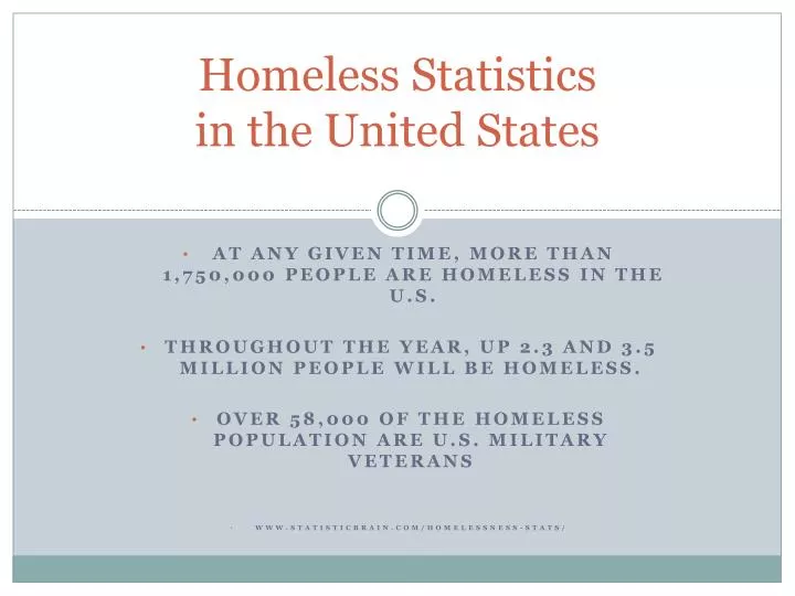 homeless statistics in the united states