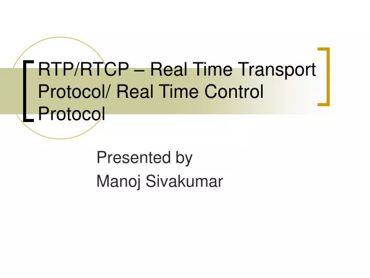 rtp rtcp real time transport protocol real time control protocol