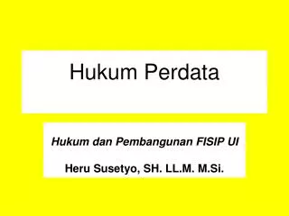 hukum perdata