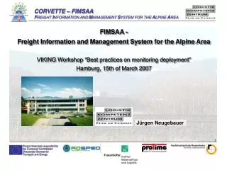 FIMSAA - Freight Information and Management System for the Alpine Area