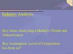 Industry Analysis - slide 1