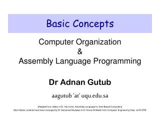 basic concepts