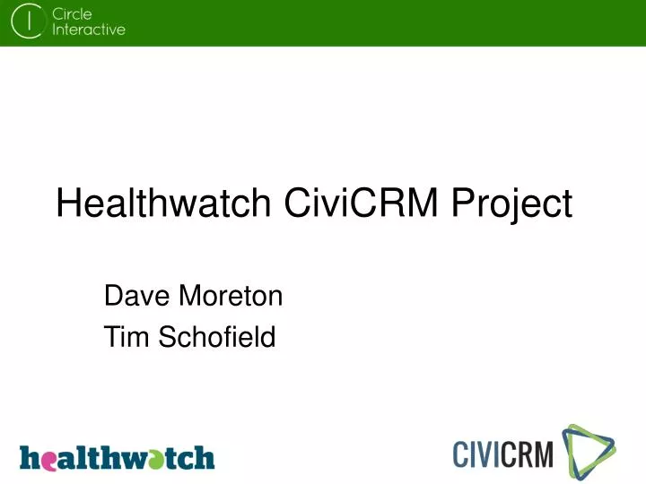 healthwatch civicrm project