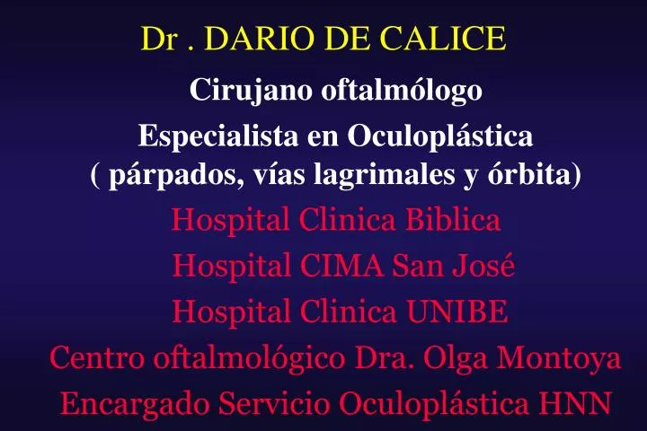 dr dario de calice