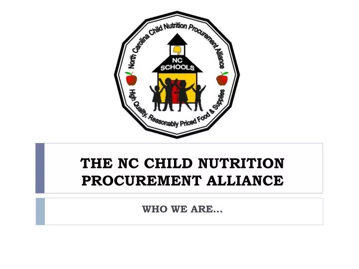 the nc child nutrition procurement alliance