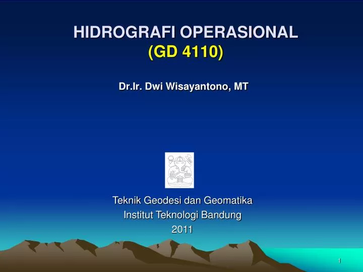 hidrografi operasional gd 4110