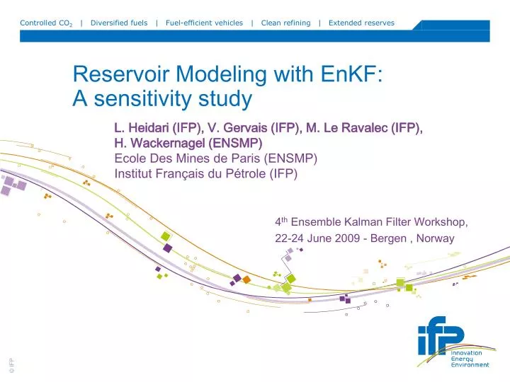 reservoir modeling with enkf a sensitivity study
