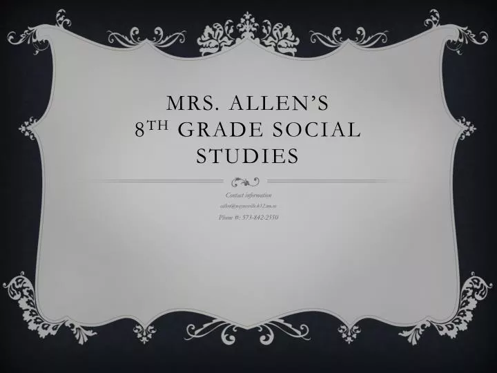 mrs allen s 8 th grade social studies