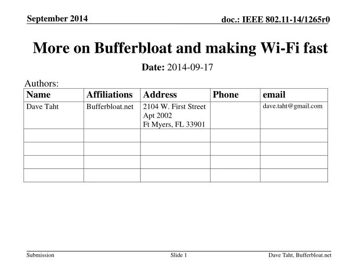 more on bufferbloat and making wi fi fast