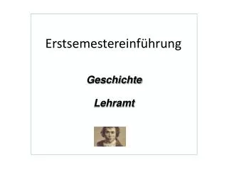 geschichte lehramt