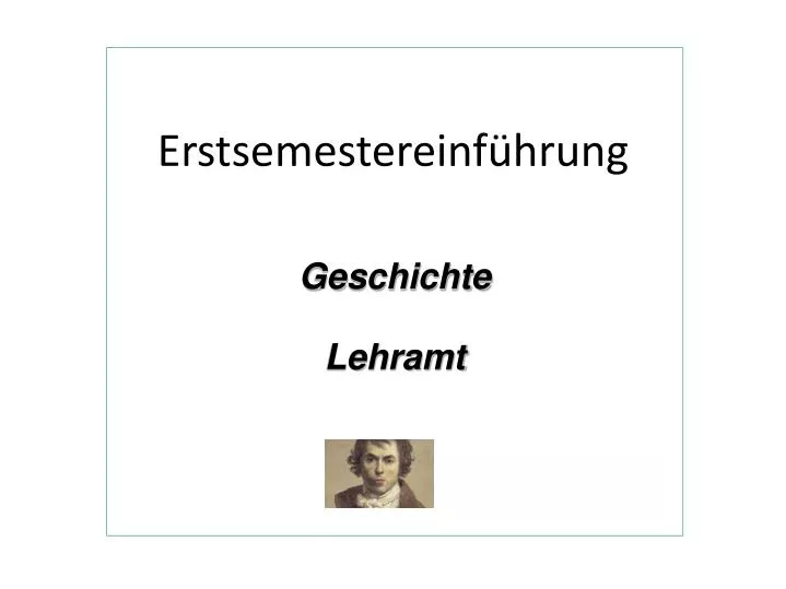 geschichte lehramt