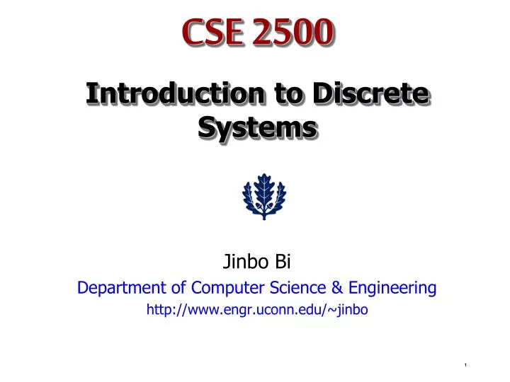 cse 2500 introduction to discrete systems