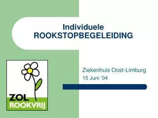 individuele rookstopbegeleiding