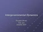 Intergovernmental Dynamics - slide 1
