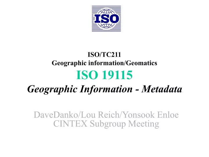 iso tc211 geographic information geomatics iso 19115 geographic information metadata