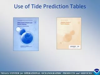 Use of Tide Prediction Tables