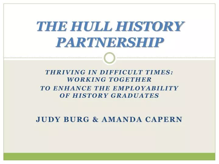 the hull history partnership