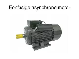 eenfasige asynchrone motor
