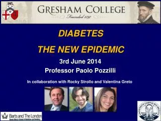 DIABETES THE NEW EPIDEMIC