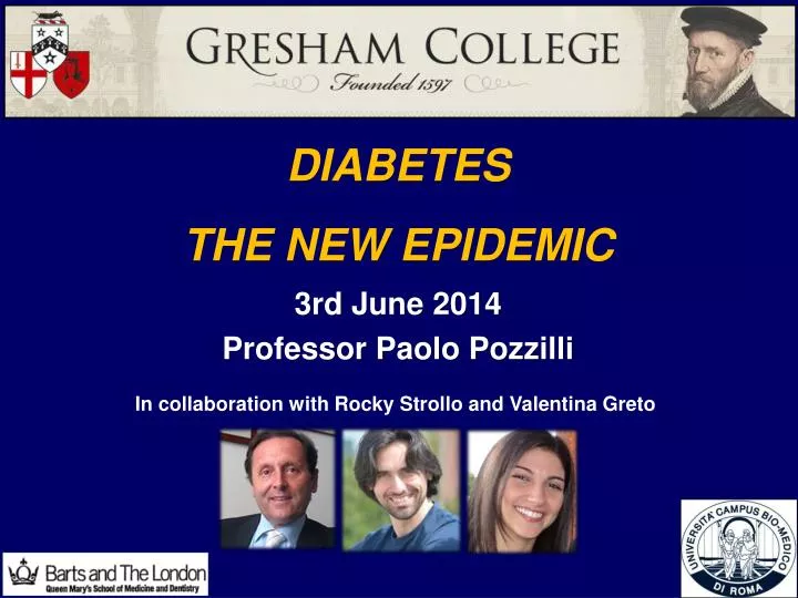 diabetes the new epidemic