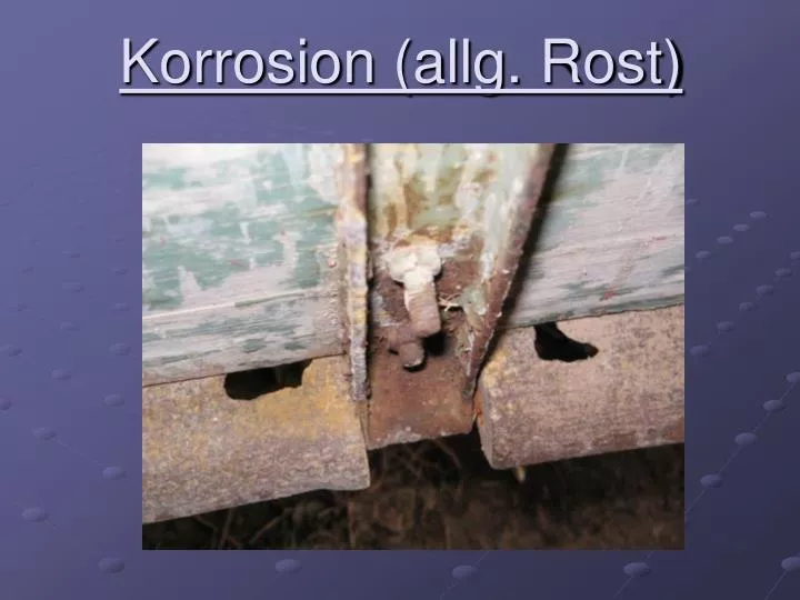 korrosion allg rost