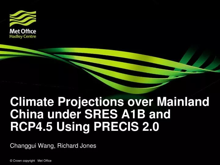 climate projections over mainland china under sres a1b and rcp4 5 using precis 2 0