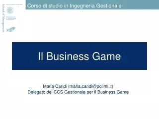 il business game