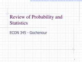 review of probability and statistics