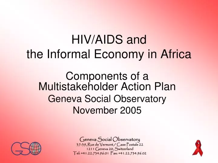 hiv aids and the informal economy in africa