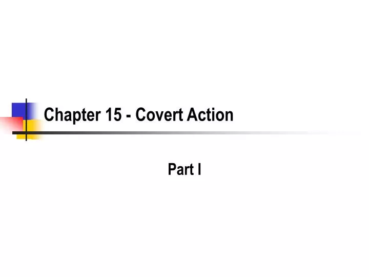 chapter 15 covert action