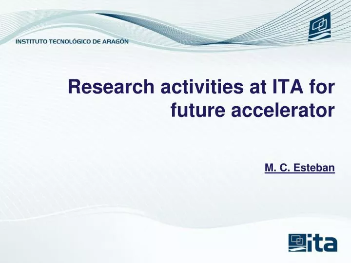 research activities at ita for future accelerator