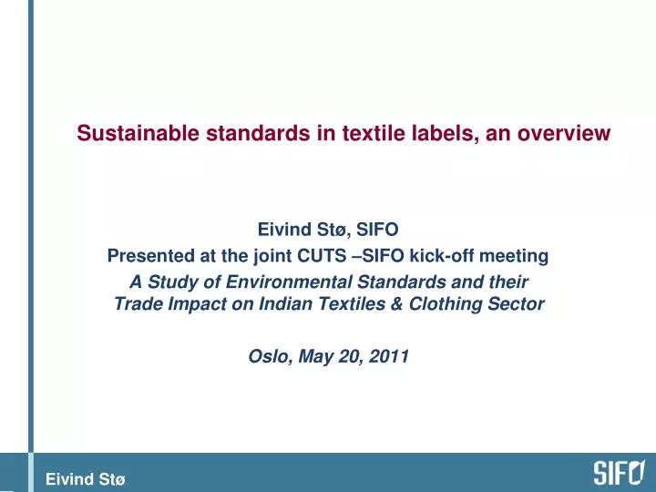 sustainable standards in textile labels an overview