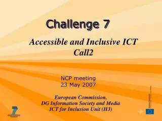 Accessible and Inclusive ICT Call2