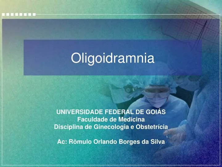oligoidramnia