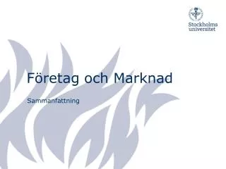 f retag och marknad