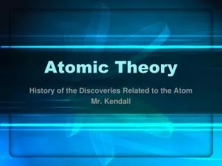 Atomic Theory