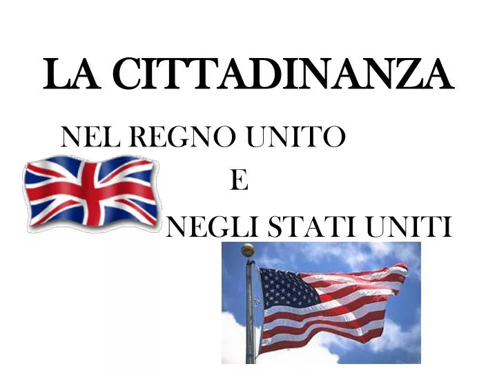 la cittadinanza