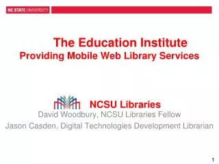 The Education Institute Providing Mobile Web Library Services