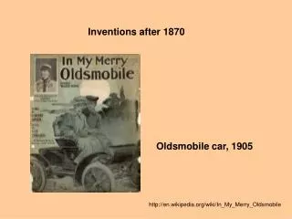 Inventions after 1870